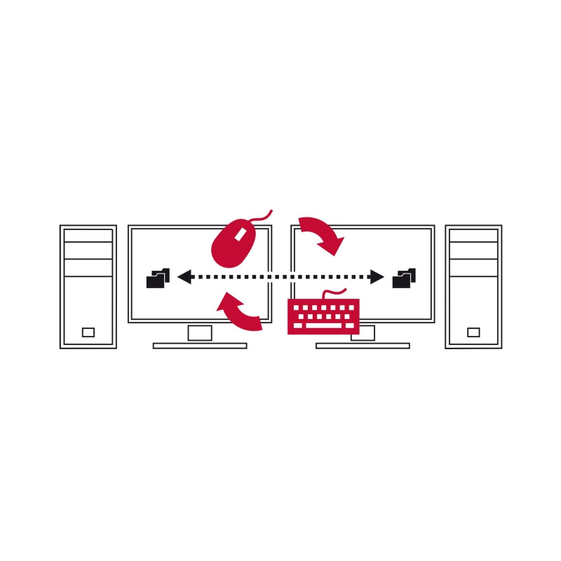 Delock USB Type-C™ 5 Gbps Data Link Kabel + KM Switch 2 m
