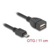 Delock USB 2.0 OTG Kabel Typ Micro-B Stecker zu Typ-A Buchse 11 cm