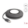 Delock USB Type-C™ Aufrollladekabel für Apple Watch 1 m grau magnetisch