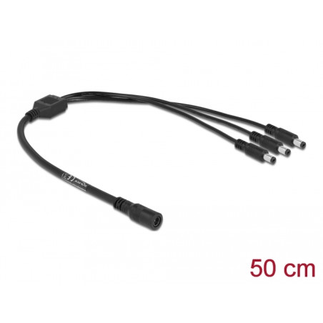 Delock Kabel DC Verteiler 5,5 x 2,1 mm 1 x Buchse zu 3 x Stecker