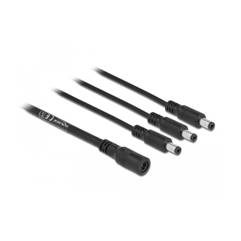 Delock Kabel DC Verteiler 5,5 x 2,1 mm 1 x Buchse zu 3 x Stecker