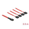 Delock Kabel Mini SAS SFF-8087 - 4 x SATA 7 Pin 0,5 m