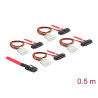 Delock Kabel mini SAS SFF-8087 - 4 x SAS SFF-8482 + Power 0,5 m