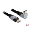 Delock Kabel High Speed HDMI mit Ethernet – HDMI A Stecker - HDMI A Stecker gewinkelt 4K 5 m