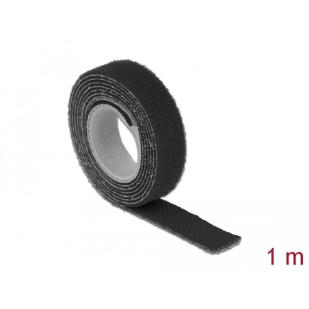 Delock Klettband auf Rolle L 1 m x B 13 mm schwarz