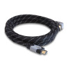 Delock Kabel High Speed HDMI mit Ethernet – HDMI A Stecker - HDMI A Stecker gewinkelt 4K 5 m