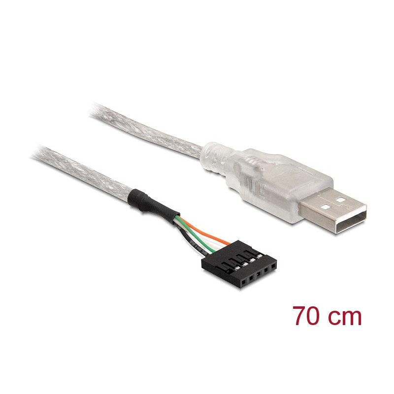 Delock Kabel USB 2.0-A Stecker auf Pfostenstecker