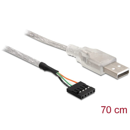 Delock Kabel USB 2.0-A Stecker auf Pfostenstecker