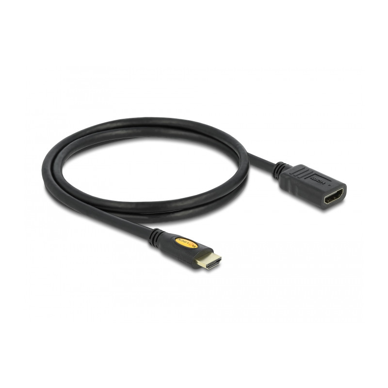 Delock Verlängerungskabel High Speed HDMI mit Ethernet HDMI A Stecker - HDMI A Buchse 1 m