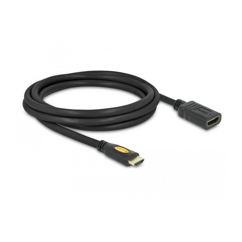 Delock Kabel High Speed HDMI mit Ethernet Verlängerung HDMI A Stecker - HDMI A Buchse 2 m