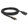 Delock Kabel High Speed HDMI mit Ethernet Verlängerung HDMI A Stecker - HDMI A Buchse 2 m