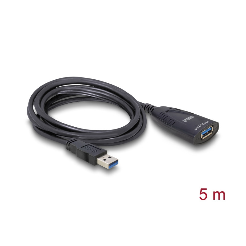 Delock USB 5 Gbps aktives Verlängerungskabel 5 m
