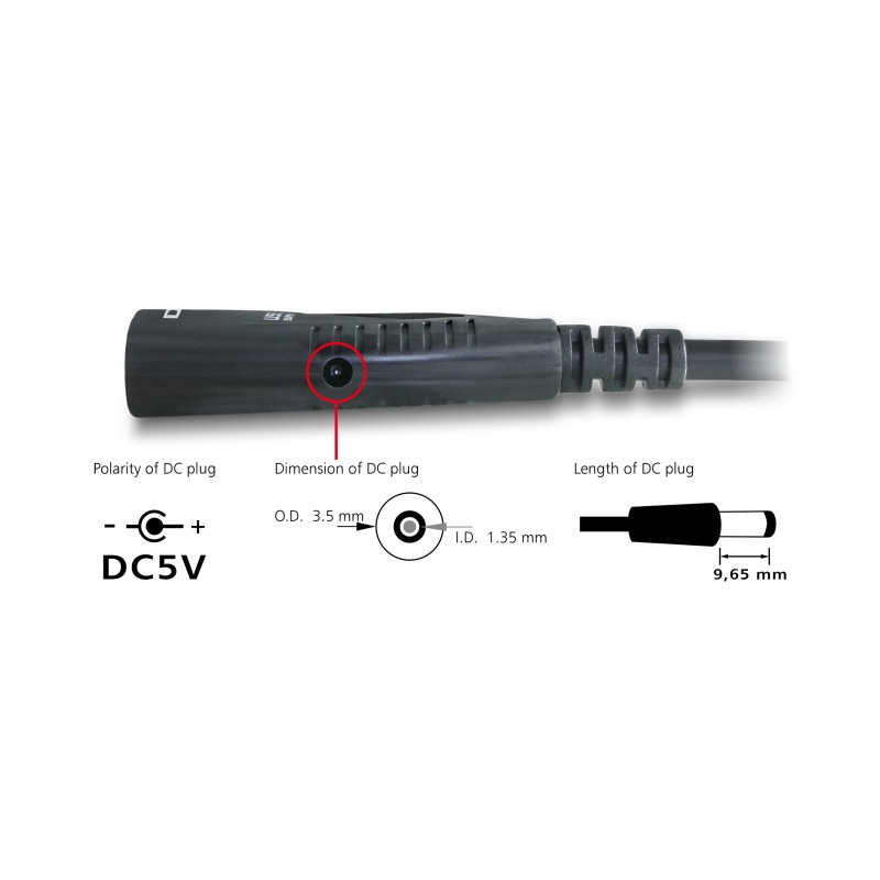 Delock USB 5 Gbps aktives Verlängerungskabel 5 m