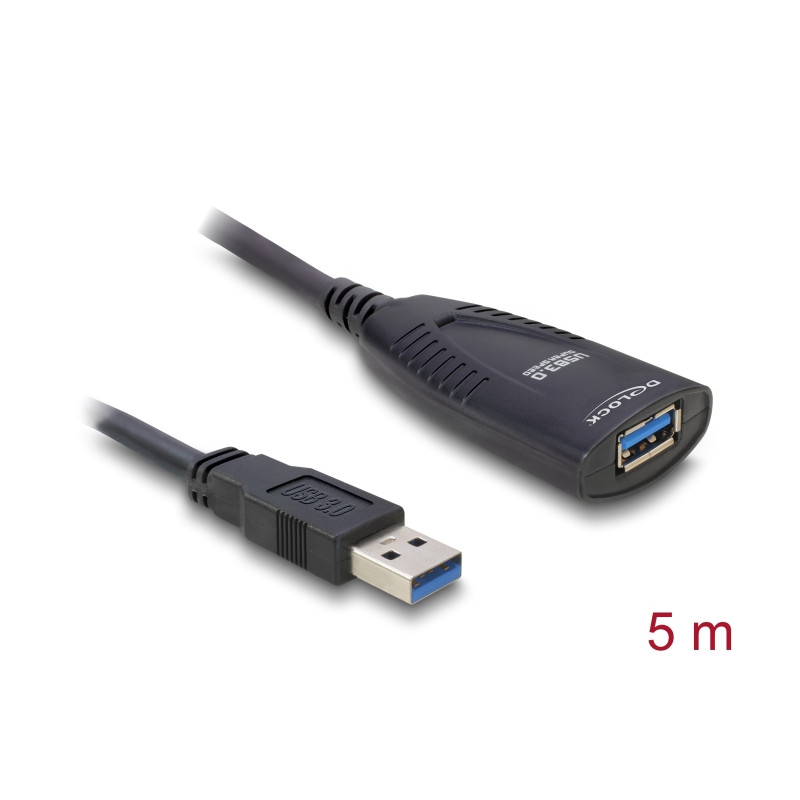 Delock USB 5 Gbps aktives Verlängerungskabel 5 m