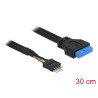 Delock Kabel USB 3.0 Pin Header Buchse - USB 2.0 Pin Header Stecker 30 cm