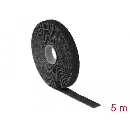 Delock Klettband auf Rolle L 5 m x B 13 mm schwarz