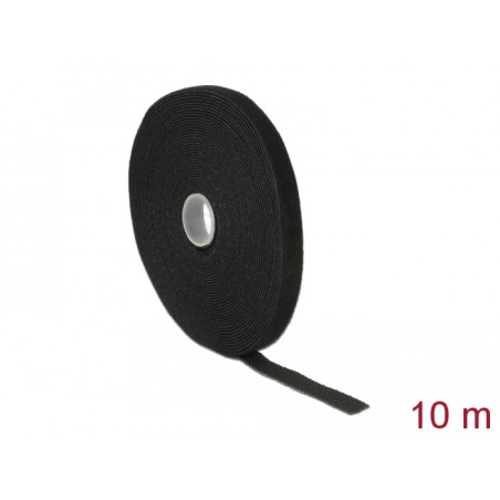 Delock Klettband auf Rolle L 10 m x B 13 mm schwarz