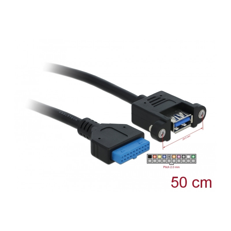 Delock Kabel USB 3.0 Pin Header Buchse - 1 x USB 3.0-A Buchse