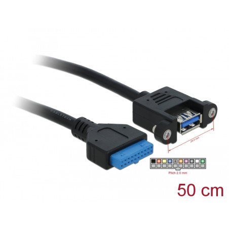 Delock Kabel USB 3.0 Pin Header Buchse - 1 x USB 3.0-A Buchse