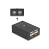 Delock USB 2.0 Switch für 2 PC an 4 Geräte