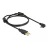 Delock Kabel USB-A Stecker - USB micro-B Stecker gewinkelt 90° links / rechts
