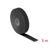 Delock Klettband auf Rolle L 5 m x B 20 mm schwarz