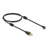 Delock Kabel USB-A Stecker - USB micro-B Stecker gewinkelt 90° oben / unten