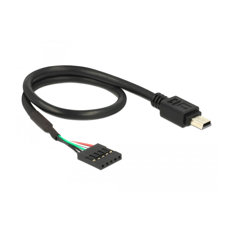 Delock Kabel USB 2.0 Pfostenbuchse 5 Pin - USB 2.0 Typ Mini-B Stecker 30 cm