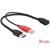 Delock USB 5 Gbps Kabel Typ-A Stecker + USB Typ-A Stecker zu USB 5 Gbps Typ-A Buchse