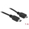 Delock Kabel USB 2.0 micro-B Stecker - USB mini Stecker 1 m