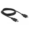 Delock Kabel USB 2.0 micro-B Stecker - USB mini Stecker 1 m