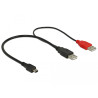 Delock Kabel 2 x USB 2.0-A Stecker - USB mini 5-pol