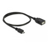 Delock Kabel USB micro-B Stecker - USB 2.0-A Buchse OTG 50 cm