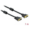 Delock Verlängerungskabel DVI 24+1 Stecker zu DVI 24+1 Buchse 1 m schwarz