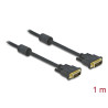 Delock Kabel DVI 24+1 Stecker - DVI 24+1 Stecker 1 m schwarz