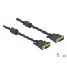 Delock Kabel DVI 24+1 Stecker - DVI 24+1 Stecker 5 m schwarz