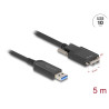 Delock Aktives Optisches Kabel USB 10 Gbps Typ-A Stecker zu Typ Micro-B Stecker mit Schrauben 5 m