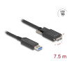 Delock Aktives Optisches Kabel USB 10 Gbps Typ-A Stecker zu Typ Micro-B Stecker mit Schrauben 7,5 m