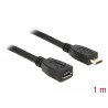 Delock Verlängerungskabel USB 2.0 Typ Micro-B Stecker - USB 2.0 Typ Micro-B Buchse 1 m