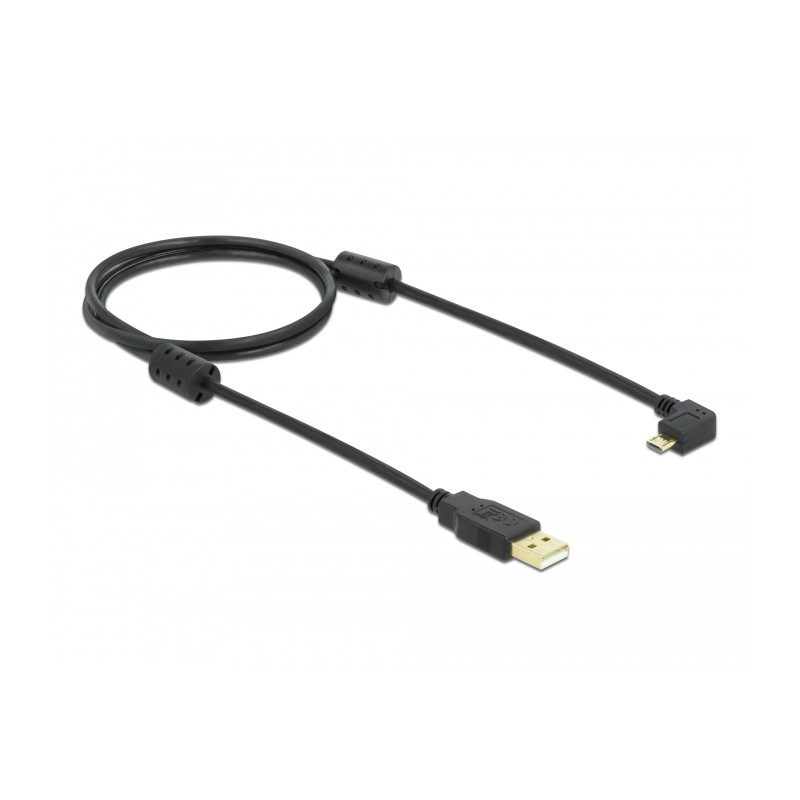 Delock Kabel USB-A Stecker - USB micro-B Stecker gewinkelt 270°