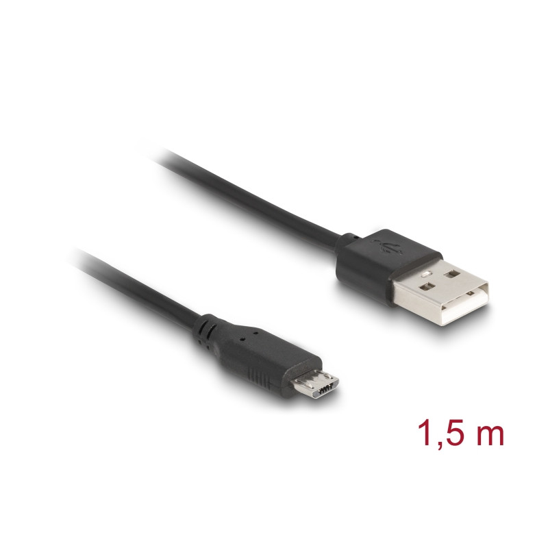 Delock USB zu Micro USB Daten- und Ladekabel mit LED Anzeige