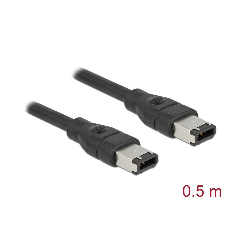 Delock Kabel FireWire 6 Pin Stecker - 6 Pin Stecker 0,5 m