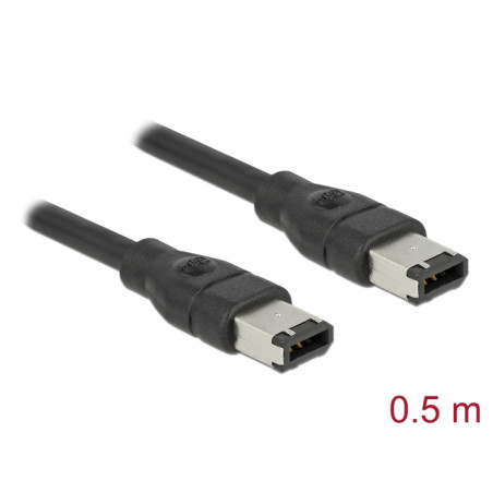 Delock Kabel FireWire 6 Pin Stecker - 6 Pin Stecker 0,5 m