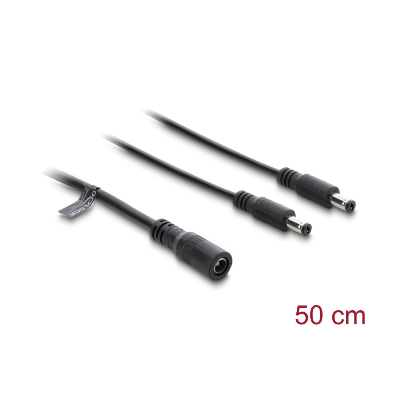 Delock Kabel DC Verteiler 5,5 x 2,1 mm 1 x Buchse zu 2 x Stecker