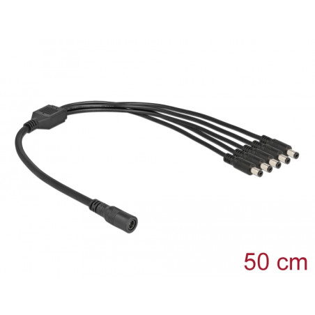 Delock Kabel DC Verteiler 5,5 x 2,1 mm 1 x Buchse - 5 x Stecker