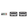 Delock USB Kabel Pin Header Buchse - 2 x USB 2.0 Typ-A Buchse 20 cm