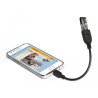 Delock Kabel USB micro-B Stecker - USB 2.0-A Buchse OTG flexibel 15 cm
