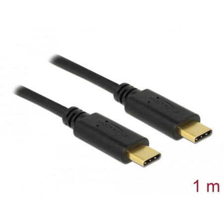 Delock USB 2.0 Kabel Type-C zu Type-C 1 m PD 5 A E-Marker