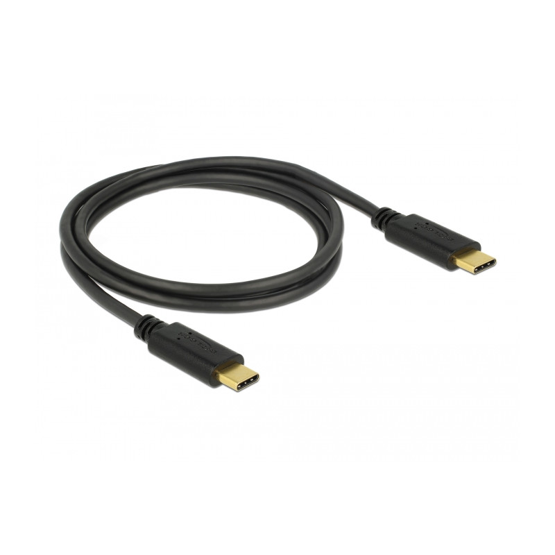 Delock USB 2.0 Kabel Type-C zu Type-C 1 m PD 5 A E-Marker