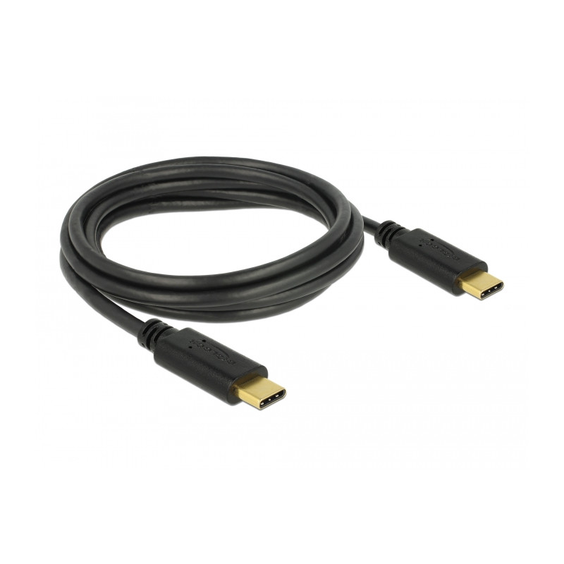 Delock USB 2.0 Kabel Type-C zu Type-C 2 m PD 5 A E-Marker